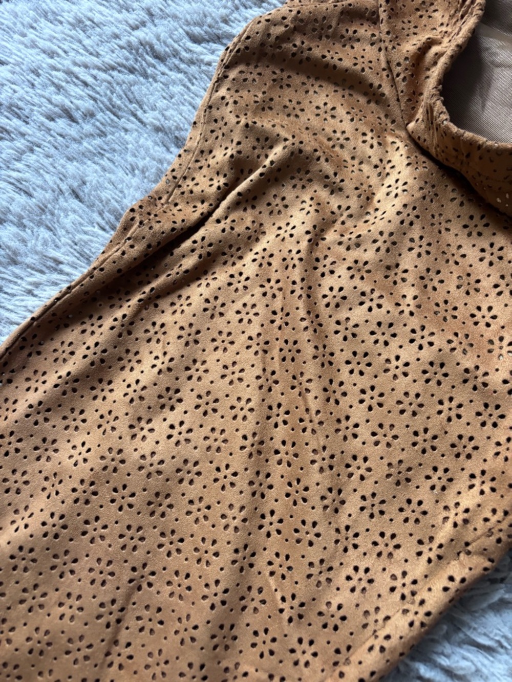 NWT En Crème Brown Eyelet Flared Pants size Large - Picture 6 of 9